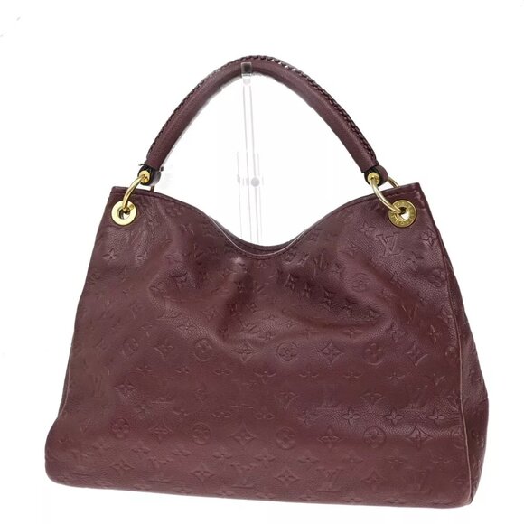 LOUIS VUITTON Artsy MM Shoulder Bag Monogram Empreinte Red M93451 614EE043 - Picture 1 of 15